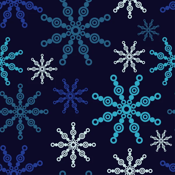 Dekoratif kar taneleri ile sorunsuz arka plan. Tekstil rapport.