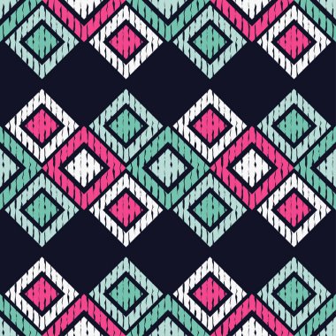 Etnik boho seamless modeli. Doku karalamak. Retro motif. Tekstil rapport.