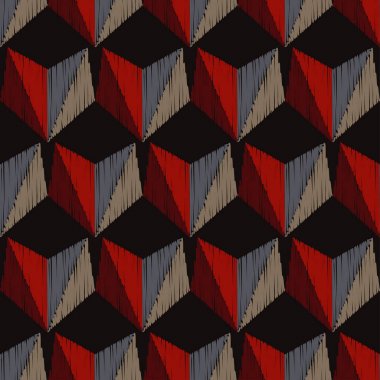 Etnik boho seamless modeli. Doku karalamak. Retro motif. Tekstil rapport.