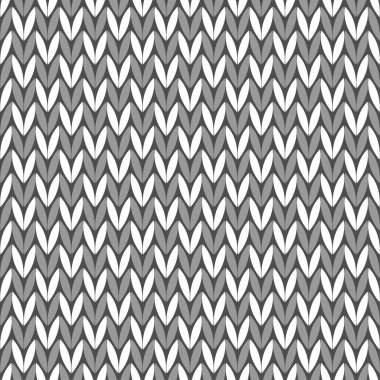 Dikişsiz örgü arka plan. Örgü desen. Gri kazak. Tekstil rapport.