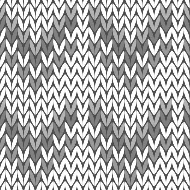 Dikişsiz örgü arka plan. Örgü desen. Gri kazak. Tekstil rapport.