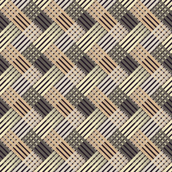 Безшовний фон з абстрактним геометричним візерунком. Скрипкова текстура. Текстильний зв'язок . — стоковий вектор