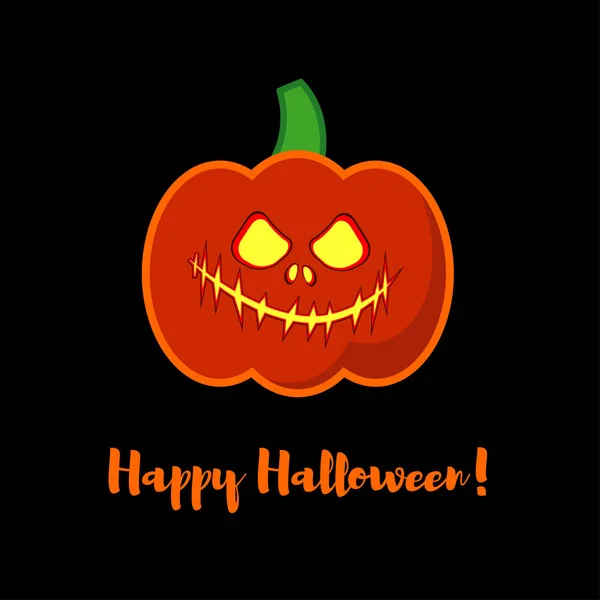 Fond vectoriel Joyeux Halloween. Fête d'Halloween avec citrouilles. Affiche, carte postale . — Image vectorielle