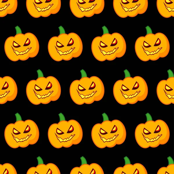 Sorunsuz dekoratif vektör arka plan Cadılar Bayramın kutlu olsun. Cadılar Bayramı partisi kabak ile. Tekstil rapport.