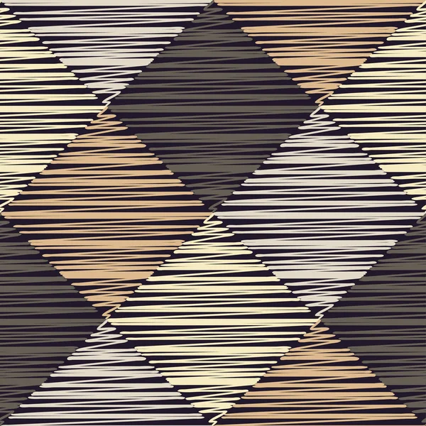 Fundo sem costura com padrão geométrico abstrato. Textura crocante. Relação têxtil . —  Vetores de Stock