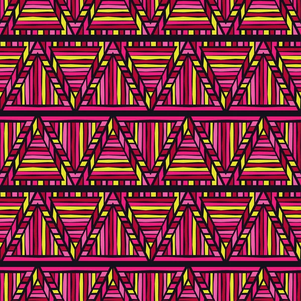 Ethnic boho seamless pattern. Tribal pattern. Retro motif. Textile rapport. — Stock Vector