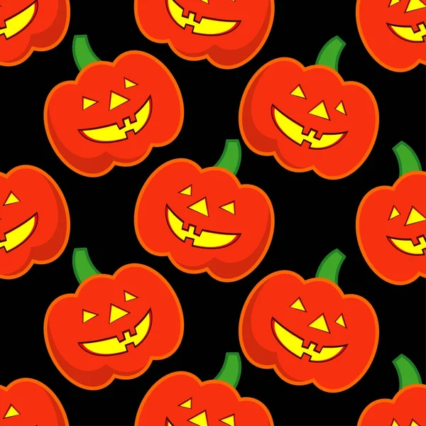 Sorunsuz dekoratif vektör arka plan Cadılar Bayramın kutlu olsun. Cadılar Bayramı partisi kabak ile. Tekstil rapport.