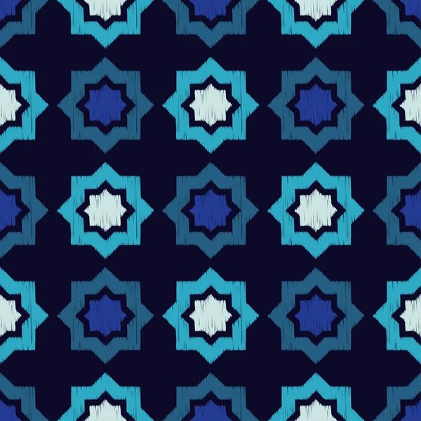Patrón sin costuras en estilo marroquí. Adorno tradicional. Fondo geométrico. Relación textil . — Vector de stock