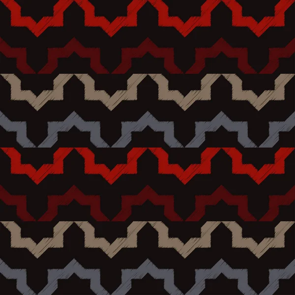 Naadloze patroon in Marokkaanse stijl. Traditionele sieraad. Geometrische achtergrond. Textiel rapport. — Stockvector
