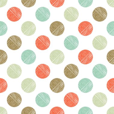 Polka dot seamless modeli. Doku karalamak. Tekstil rapport.