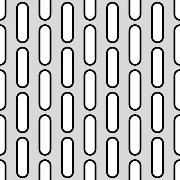 Siyah ve beyaz kesintisiz geometrik desen. Düz tasarım. Tekstil rapport. — Stok Vektör