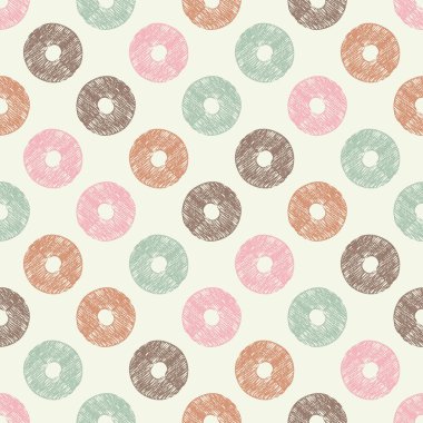 Polka dot seamless modeli. Doku karalamak. Tekstil rapport.