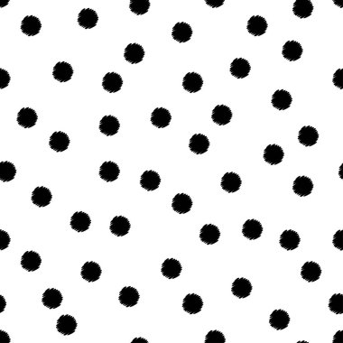 Polka dot seamless modeli. Doku karalamak. Tekstil rapport.