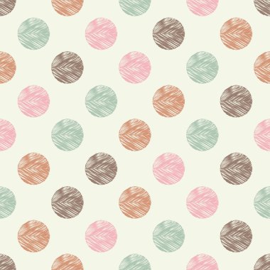 Polka dot seamless modeli. Doku karalamak. Tekstil rapport.