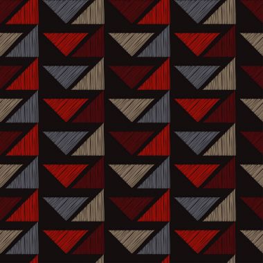 Kesintisiz geometrik arka plan. Tangram desen. Doku karalamak. Tekstil rapport.