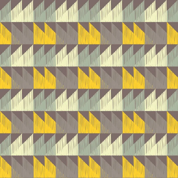 Fond géométrique sans couture. Modèle de tangramme. Texture à griffonner. Relation textile . — Image vectorielle