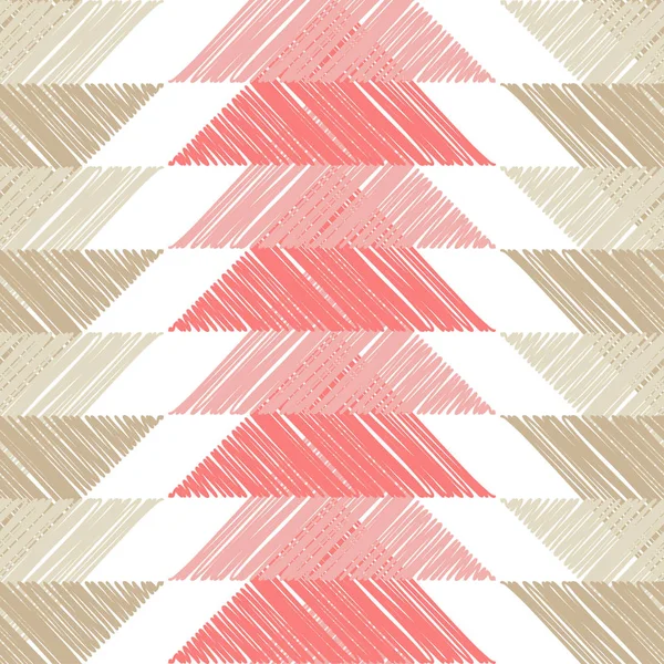 Nahtloser geometrischer Hintergrund. Tangram-Muster. Kritzeltextur. Textilbeziehung. — Stockvektor