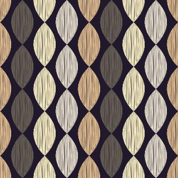 Fond géométrique sans couture. Texture à griffonner. Relation textile . — Image vectorielle