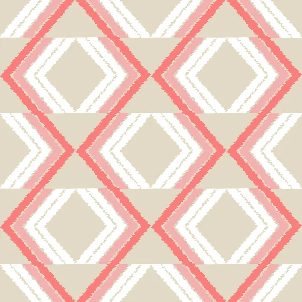 Ethnic boho seamless pattern. Scribble zigzag texture. Retro motif. Textile rapport. — Stock Vector