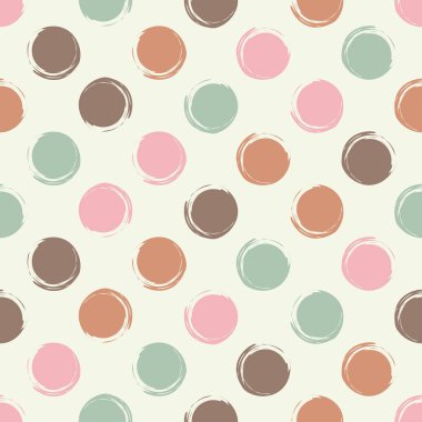 Polka dot seamless modeli. Çalışmaları. Tekstil rapport.