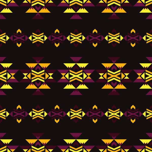 Modèle sans couture boho ethnique. Modèle tribal. Motif rétro. Relation textile . — Image vectorielle