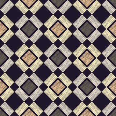 Kesintisiz geometrik arka plan. Kahverengi zemin ahşap dokulu. Doku karalamak. Tekstil rapport.