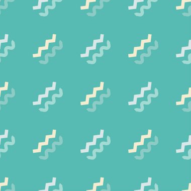 Memphis seamless modeli. 80'li yıllarda geometrik Dikişsiz desen stili. Retro motif. Tekstil rapport.