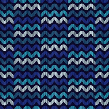 Kesintisiz geometrik arka plan dalga paterni ile. Doku karalamak. Tekstil rapport.