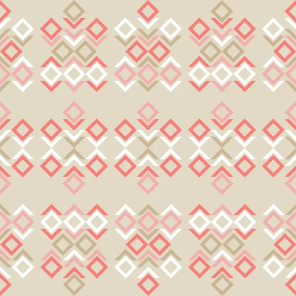 Etnische boho naadloze patroon. Tribal patroon. Retro motief. Textiel rapport. — Stockvector