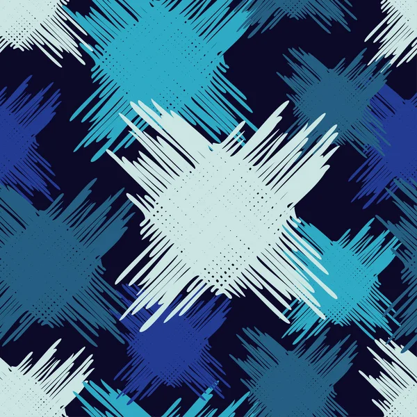 Modèle Géométrique Sans Couture Modèle Taches Texture Griffonner Relation Textile — Image vectorielle