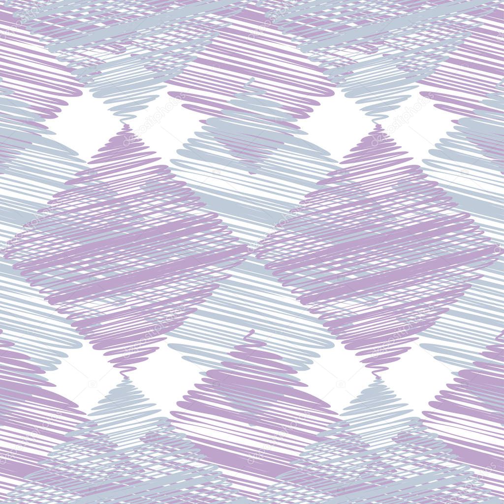 Seamless geometric pattern. Scribble texture. Textile rapport.