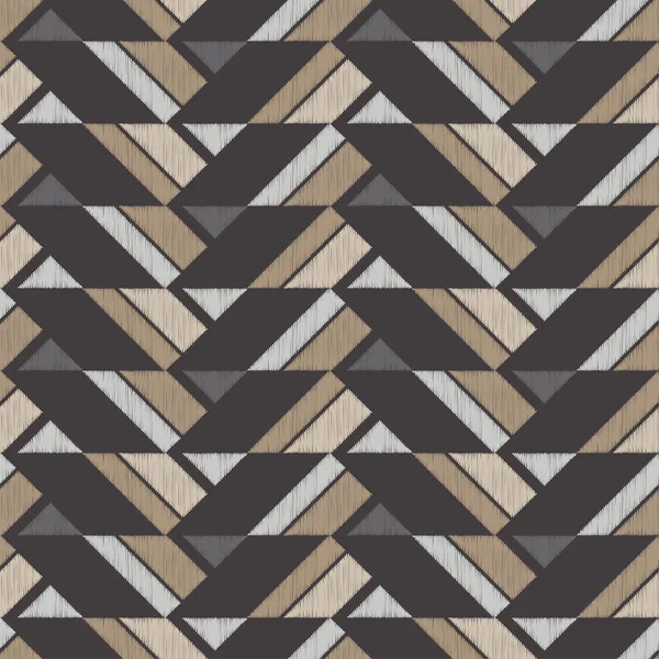 Nahtlose Geometrische Muster Kritzeltextur Textilbeziehung — Stockvektor