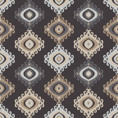 Etnik boho seamless modeli. Doku karalamak. Halk motif. Tekstil rapport.