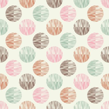 Polka dot seamless modeli. Renkli topları. Doku karalamak. extile uyum. 