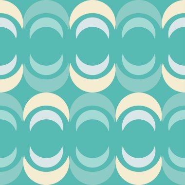  Kesintisiz geometrik desen. Hilal arka plan. Tekstil rapport.