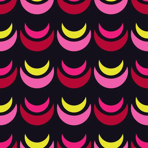  Kesintisiz geometrik desen. Hilal arka plan. Tekstil rapport.