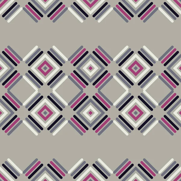 Kesintisiz geometrik desen. Quadrilaterals deseni. Tekstil rapport.
