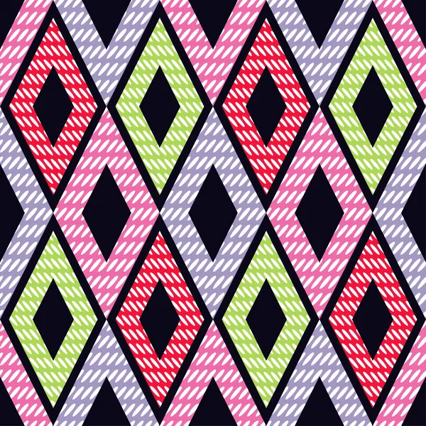 Nahtlose Geometrische Muster Muster Von Vierecken Textilbeziehung — Stockvektor