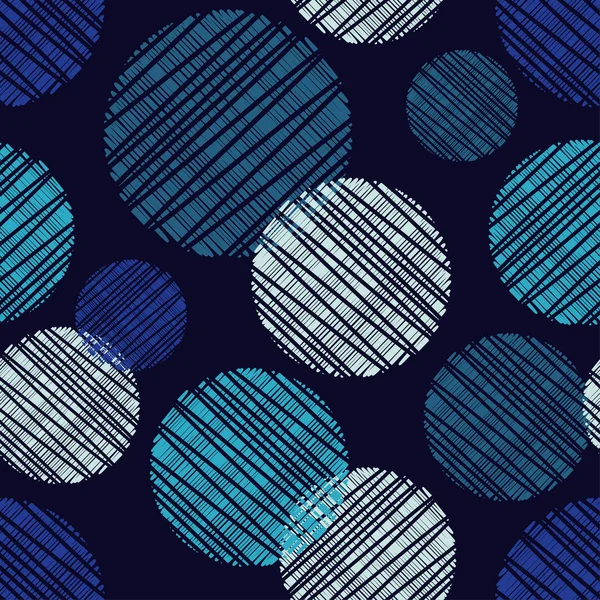 Patrón Sin Costuras Lunares Las Bolas Colores Scribble Textura Relación — Vector de stock