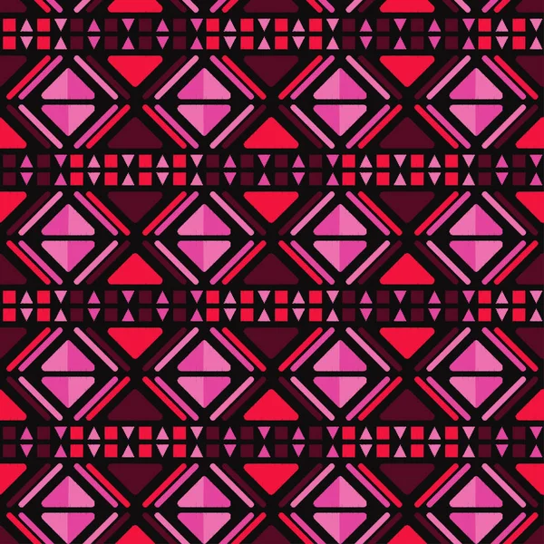 Modèle Sans Couture Boho Ethnique Texture Griffonner Motif Populaire Relation — Image vectorielle