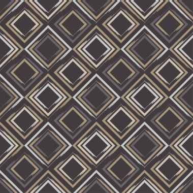 Kesintisiz geometrik desen. Quadrilaterals deseni. Çalışmaları. Tekstil rapport.