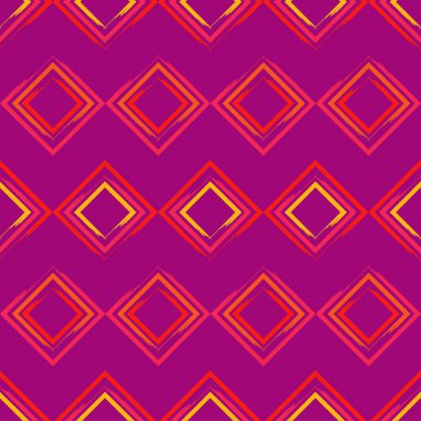 Kesintisiz geometrik desen. Quadrilaterals deseni. Çalışmaları. Tekstil rapport.