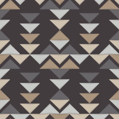 Etnik boho kusursuz desen. Kabile düzeni. Halk motifi. Tekstil uyumluluğu.