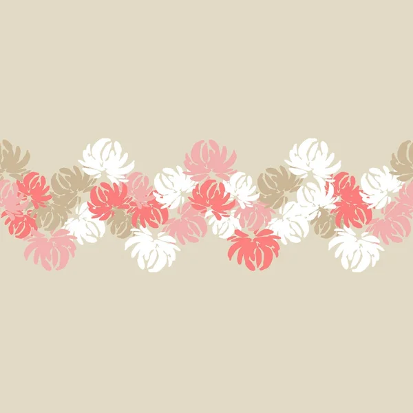 Nahtloses Blumenmuster Blumen Hintergrund Textilbeziehung — Stockvektor