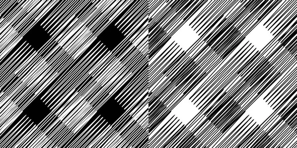 기하학적 패턴입니다 질감으로 흑인과 바닥입니다 스트라이프 사각형 패턴입니다 — 스톡 벡터