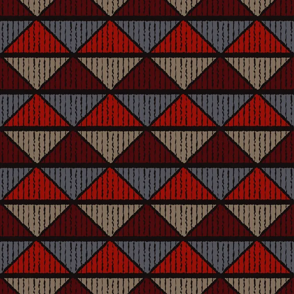 Vzor Bezešvé Etnické Boho Klikyháky Texturu Lidový Motiv Textilní Program — Stockový vektor