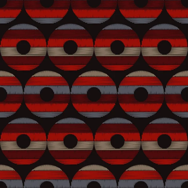 Polka Dot Naadloze Patroon Het Patroon Van Donuts Krabbel Textuur — Stockvector