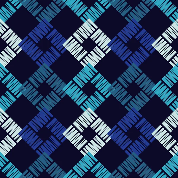 Nahtlose Geometrische Muster Ein Muster Aus Strukturierten Rechtecken Kritzeltextur Textilbeziehung — Stockvektor