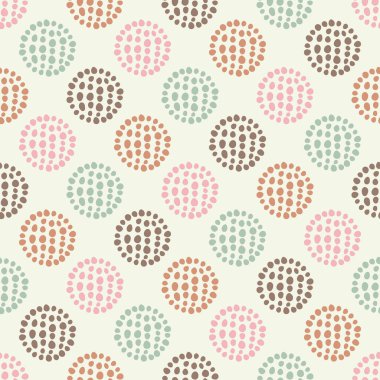 Polka dot seamless modeli. Doku nokta. Doku karalamak. extile uyum. 