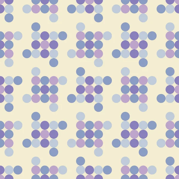Nahtlose Geometrische Muster Textur Der Punkte Textilbeziehung — Stockvektor